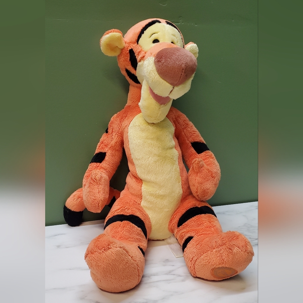 Orange and Cream Plush Tiger Toy
